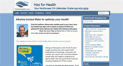 Desktop Screenshot of h2oforhealth.com