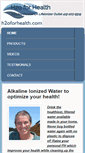 Mobile Screenshot of h2oforhealth.com